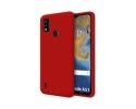 Funda Silicona Líquida Ultra Suave para ZTE Blade A51 color Roja