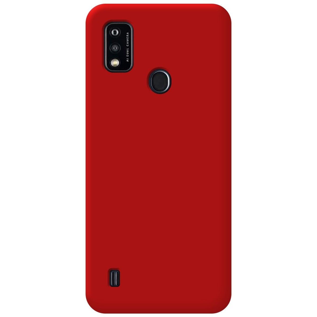 Funda Silicona Líquida Ultra Suave para ZTE Blade A51 color Roja
