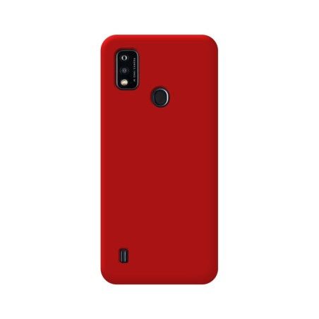 Funda Silicona Líquida Ultra Suave para ZTE Blade A51 color Roja