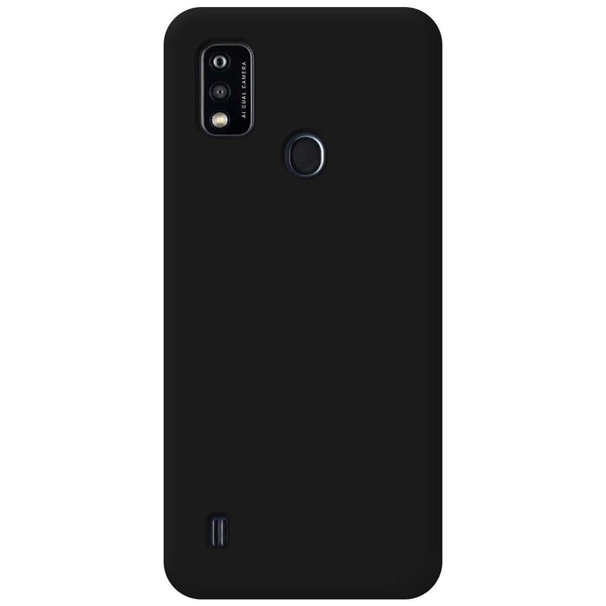 Funda Silicona Líquida Ultra Suave para ZTE Blade A51 color Negra