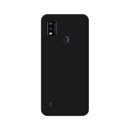 Funda Silicona Líquida Ultra Suave para ZTE Blade A51 color Negra