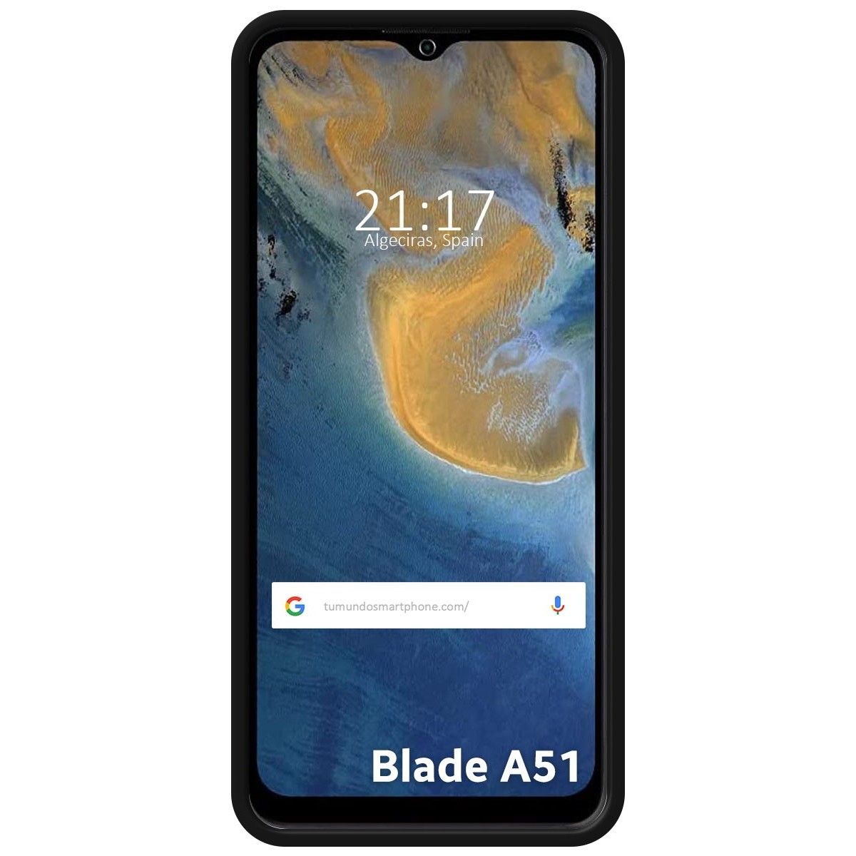 Funda Silicona Líquida Ultra Suave para ZTE Blade A51 color Negra