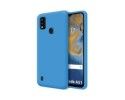 Funda Silicona Líquida Ultra Suave para ZTE Blade A51 color Azul