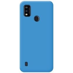 Funda Silicona Líquida Ultra Suave para ZTE Blade A51 color Azul 2