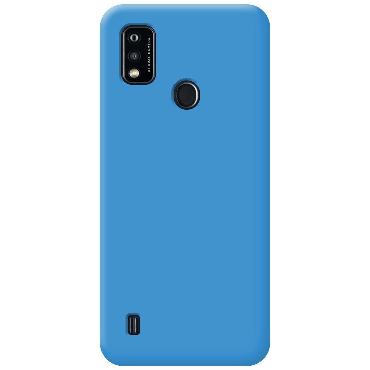 Funda Silicona Líquida Ultra Suave para ZTE Blade A51 color Azul