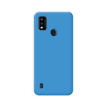 Funda Silicona Líquida Ultra Suave para ZTE Blade A51 color Azul