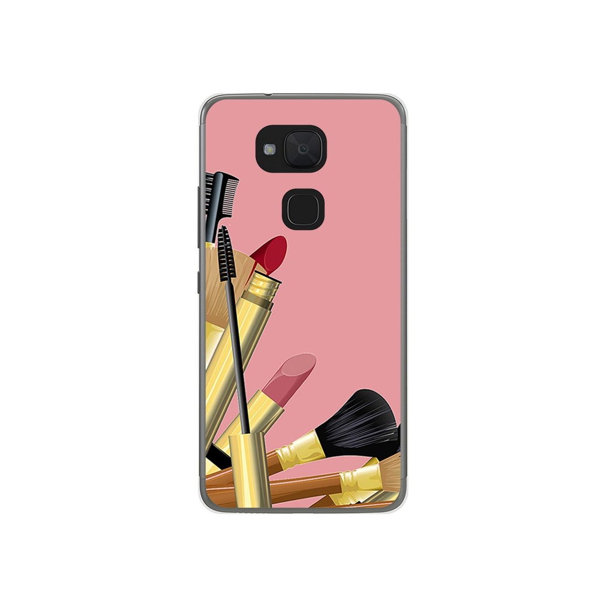 Funda Gel Tpu para Bq Aquaris V / Vs Diseño Brochas Dibujos