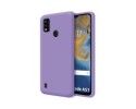 Funda Silicona Líquida Ultra Suave para ZTE Blade A51 color Morada
