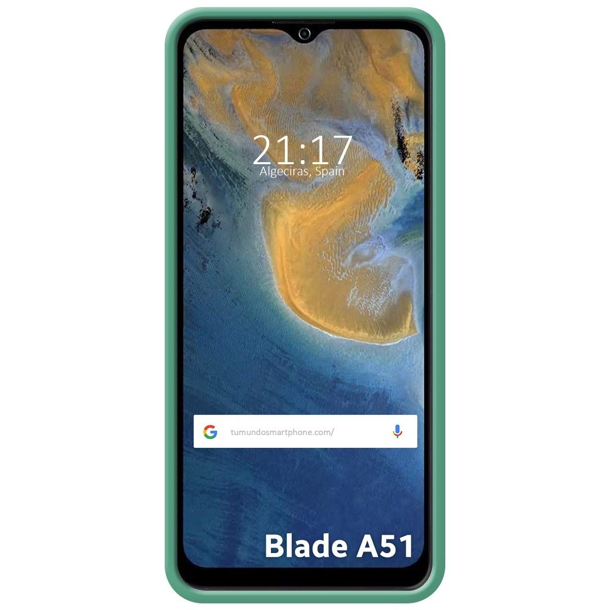 Funda Silicona Líquida Ultra Suave para ZTE Blade A51 color Verde