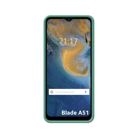 Funda Silicona Líquida Ultra Suave para ZTE Blade A51 color Verde