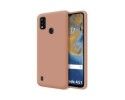 Funda Silicona Líquida Ultra Suave para ZTE Blade A51 color Rosa