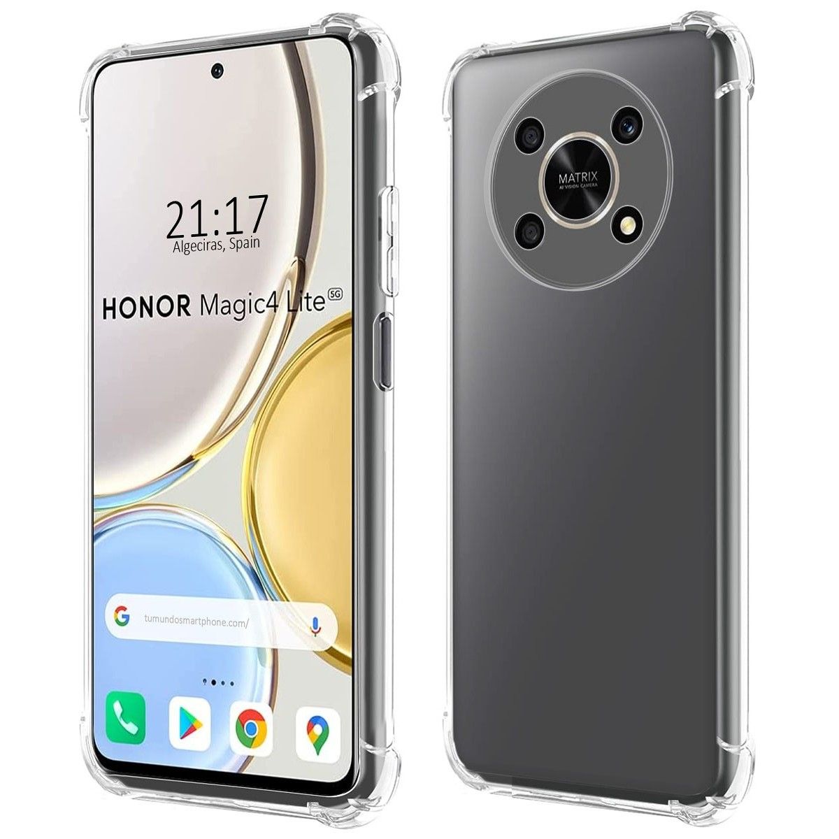Funda Silicona Antigolpes Transparente para Honor Magic 4 Lite