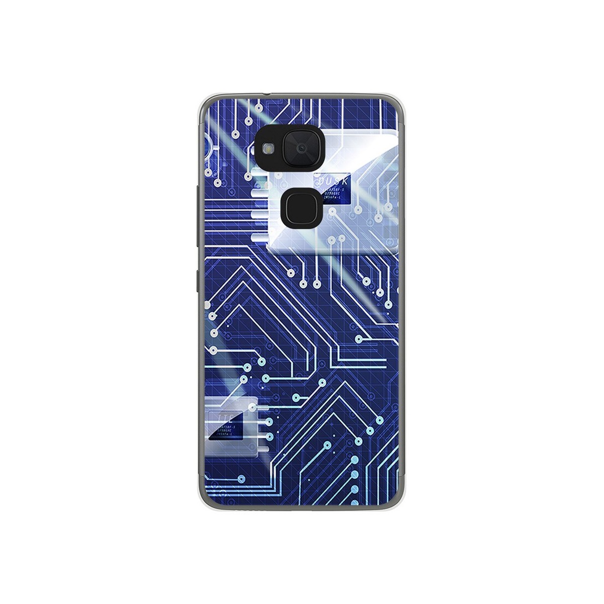 Funda Gel Tpu para Bq Aquaris V / Vs Diseño Circuito Dibujos