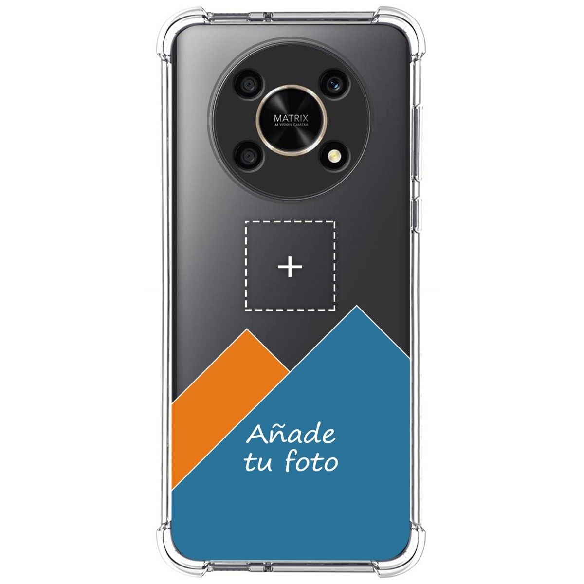 Personaliza tu Funda Silicona AntiGolpes Transparente con tu Fotografía para Huawei Honor Magic 4 Lite Dibujo Personalizada