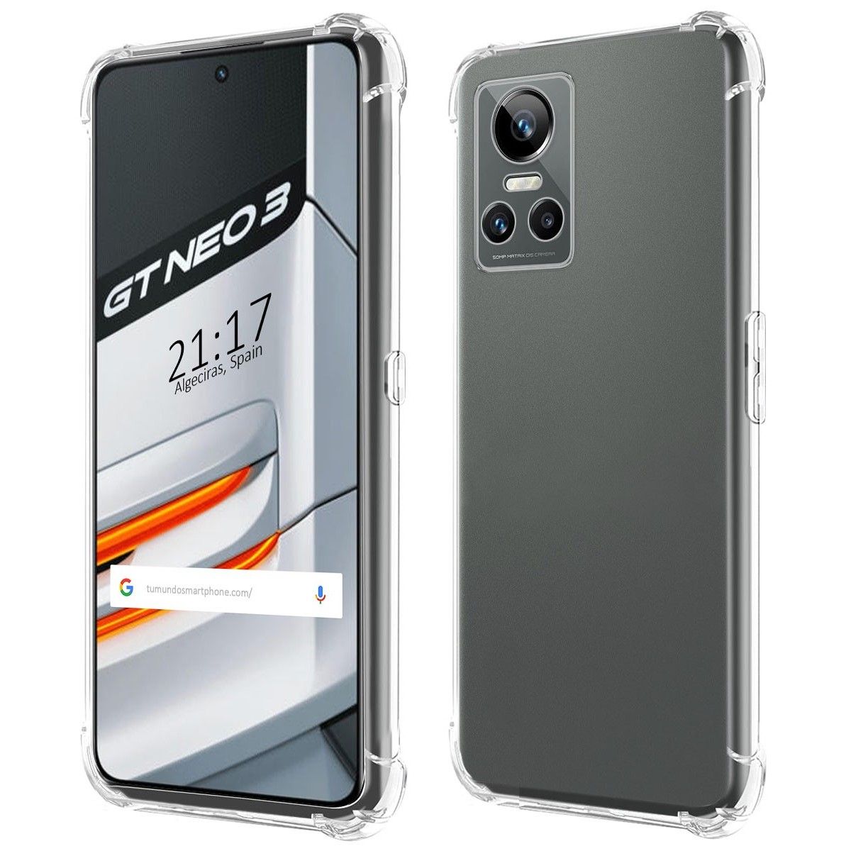 Funda Silicona Antigolpes Transparente para Realme GT Neo 3 5G