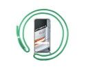 Funda Colgante Transparente para Realme GT Neo 3 5G con Cordon Verde Agua