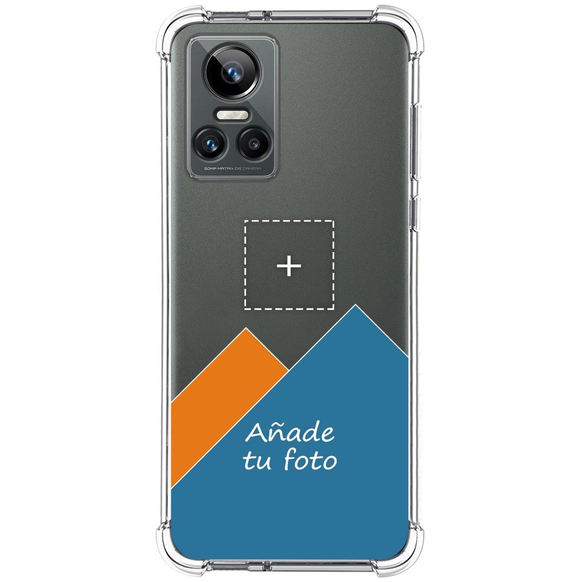 Personaliza tu Funda Silicona AntiGolpes Transparente con tu Fotografía para Realme GT Neo 3 5G Dibujo Personalizada