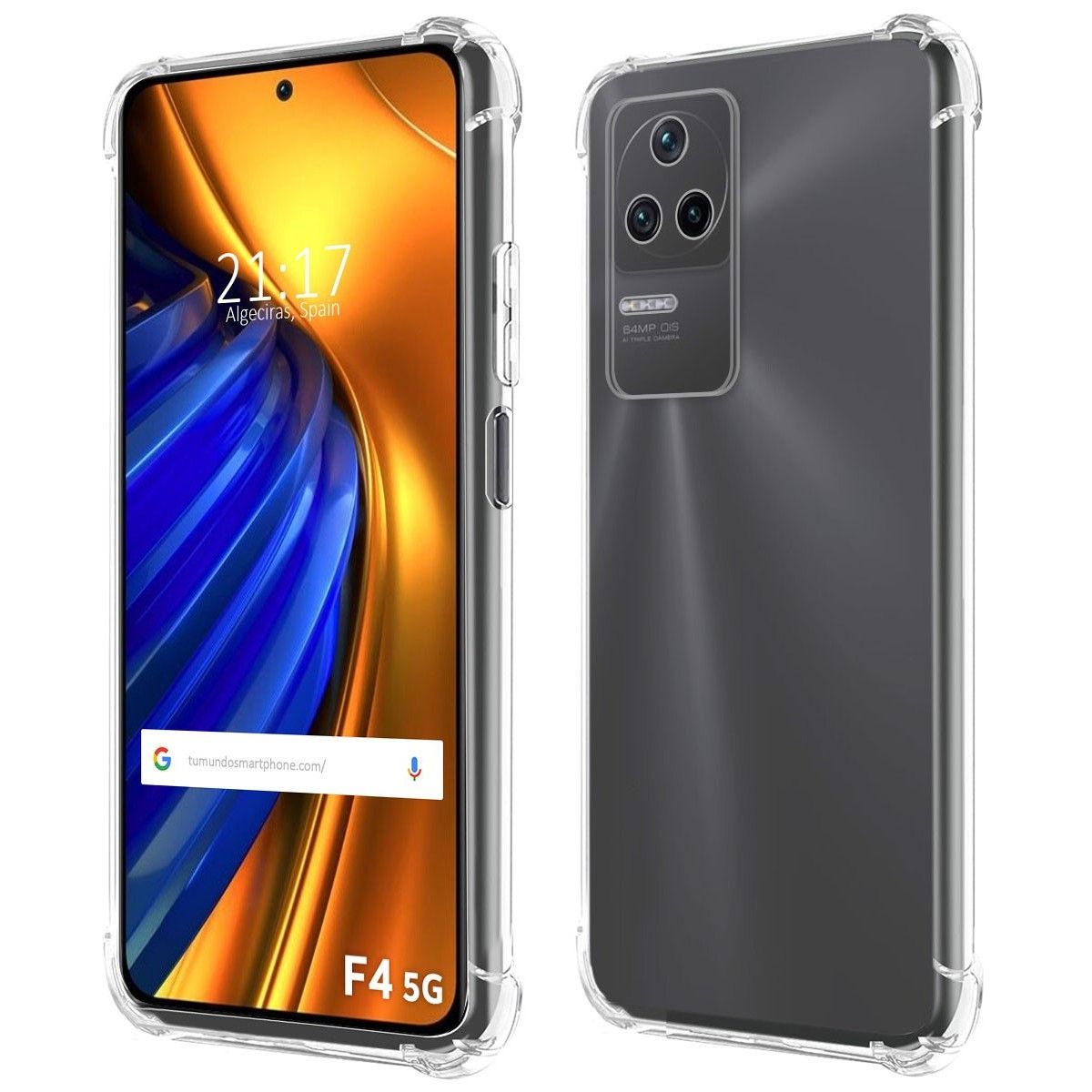 Funda Silicona Antigolpes Transparente para Xiaomi Poco F4 5G