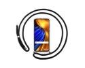Funda Colgante Transparente para Xiaomi Poco F4 5G con Cordon Negro