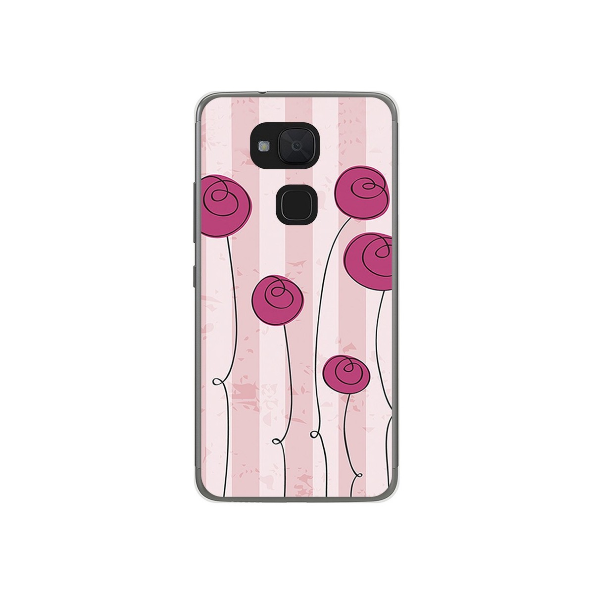 Funda Gel Tpu para Bq Aquaris V / Vs Diseño Flores Vintage Dibujos