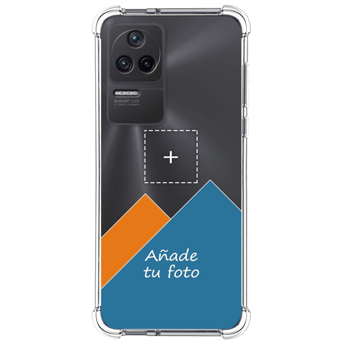 Personaliza tu Funda Silicona AntiGolpes Transparente con tu Fotografía para Xiaomi Poco F4 5G Dibujo Personalizada