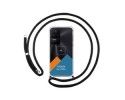 Personaliza tu Funda Colgante Transparente para Xiaomi Poco F4 5G con Cordon Negro Dibujo Personalizada
