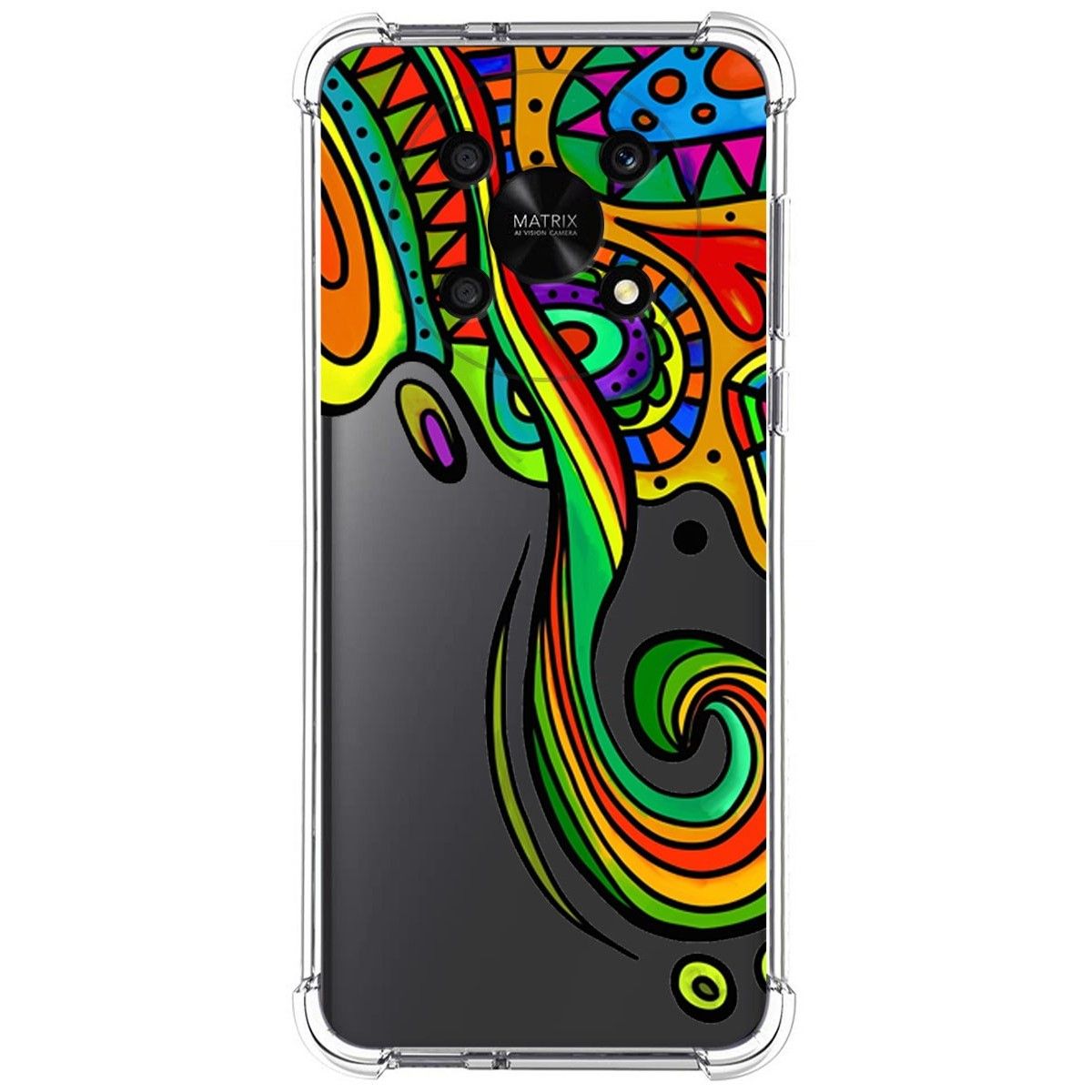 Funda Silicona Antigolpes para Honor Magic 4 Lite diseño Colores Dibujos