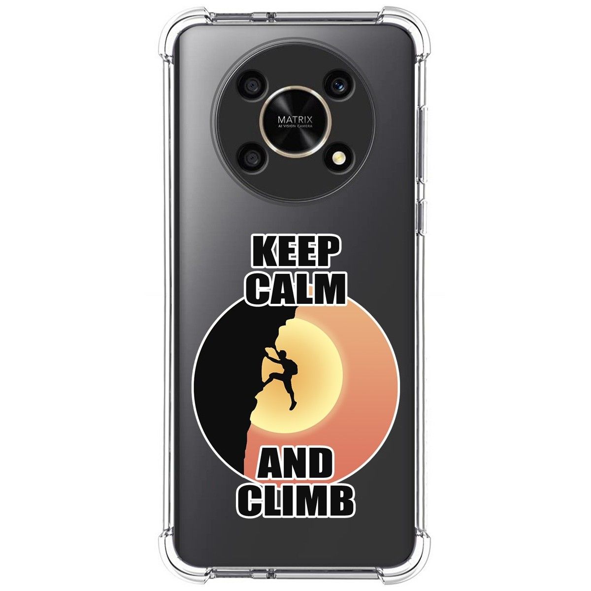 Funda Silicona Antigolpes para Honor Magic 4 Lite diseño Hombre Escalada Dibujos