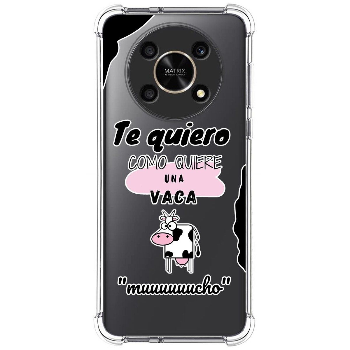 Funda Silicona Antigolpes para Honor Magic 4 Lite diseño Vaca Dibujos