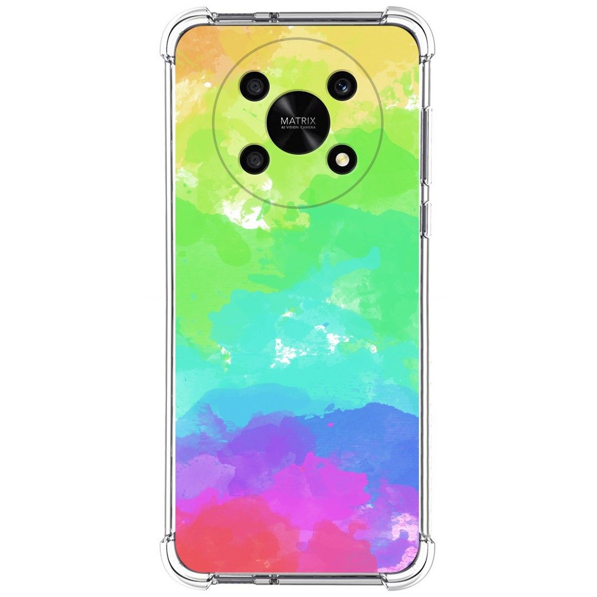 Funda Silicona Antigolpes para Honor Magic 4 Lite diseño Acuarela 03 Dibujos