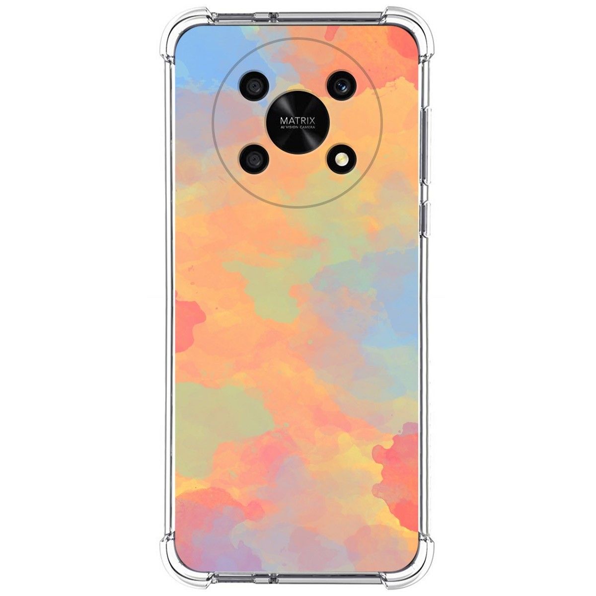 Funda Silicona Antigolpes para Honor Magic 4 Lite diseño Acuarela 08 Dibujos