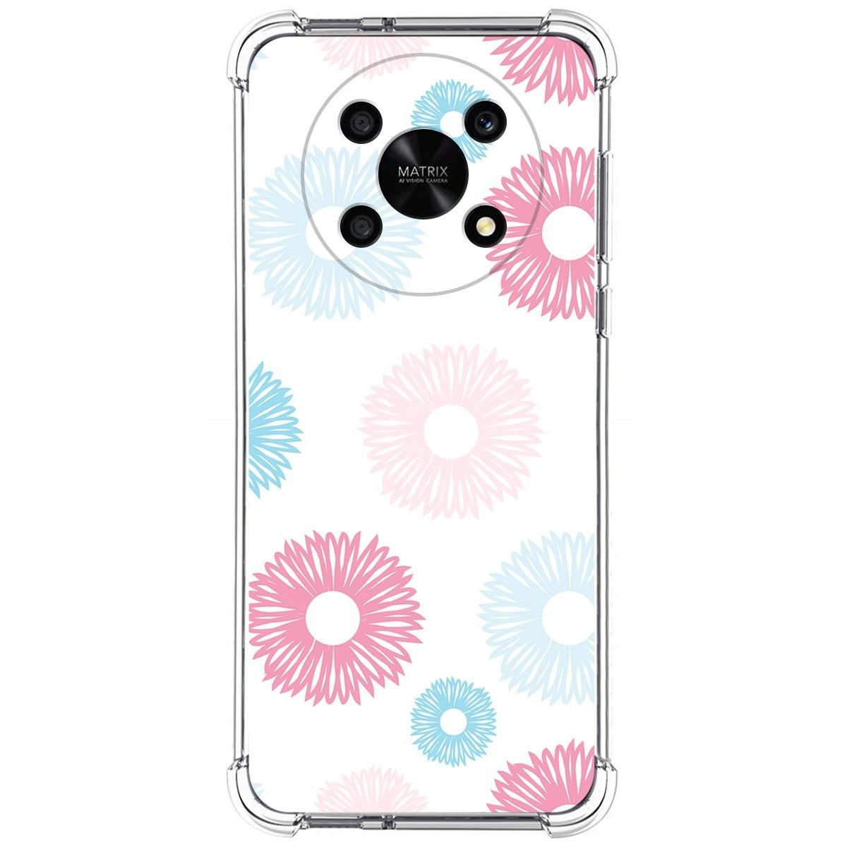 Funda Silicona Antigolpes para Honor Magic 4 Lite diseño Flores 06 Dibujos