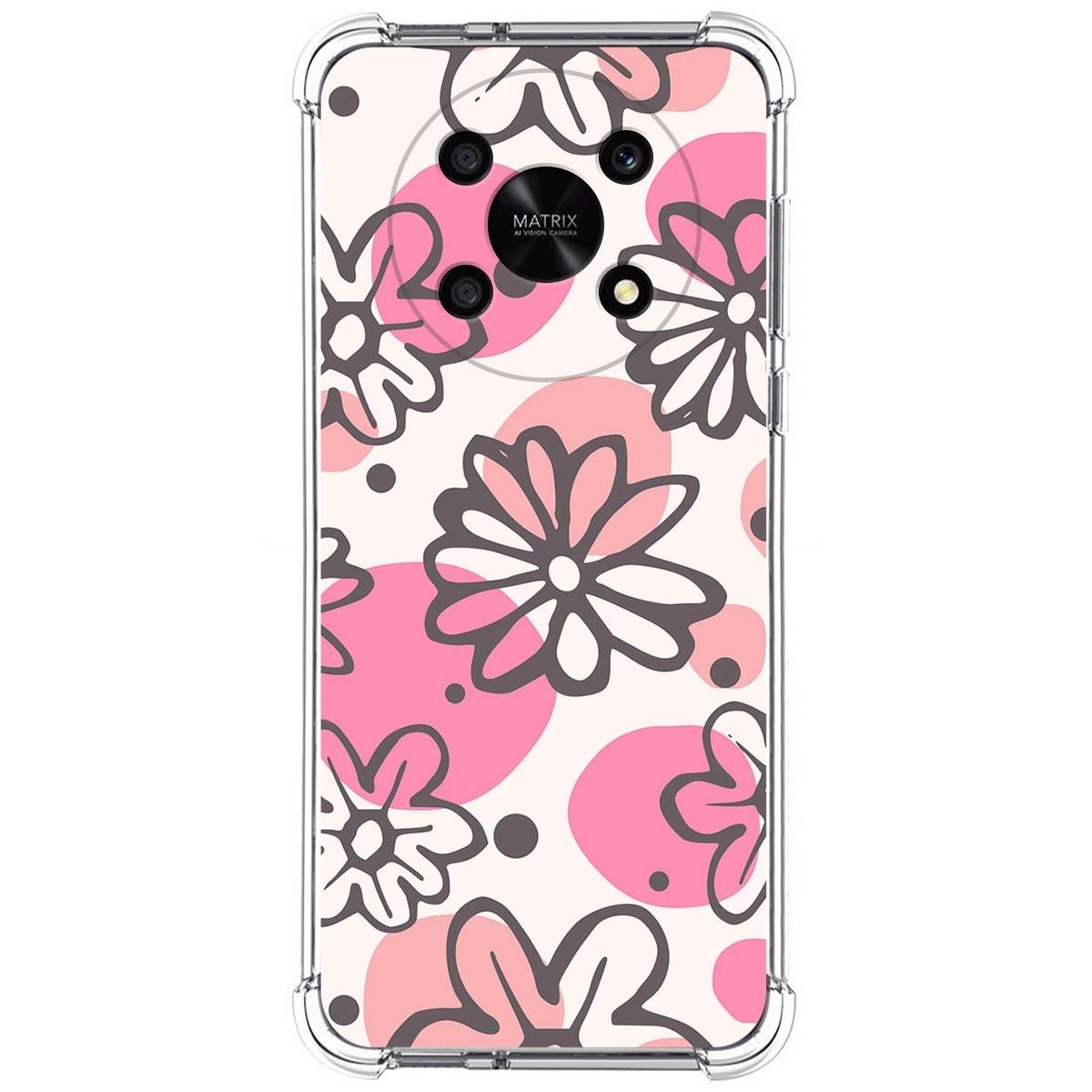 Funda Silicona Antigolpes para Honor Magic 4 Lite diseño Flores 09 Dibujos