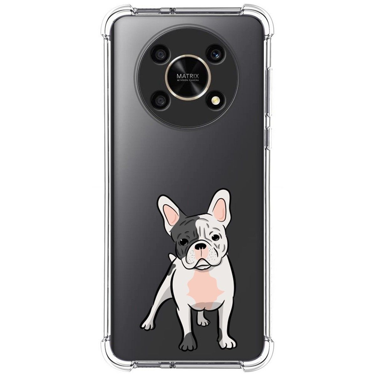Funda Silicona Antigolpes para Honor Magic 4 Lite diseño Perros 06 Dibujos