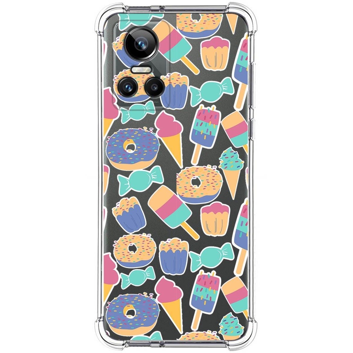 Funda Silicona Antigolpes para Realme GT Neo 3 5G diseño Dulces 02 Dibujos