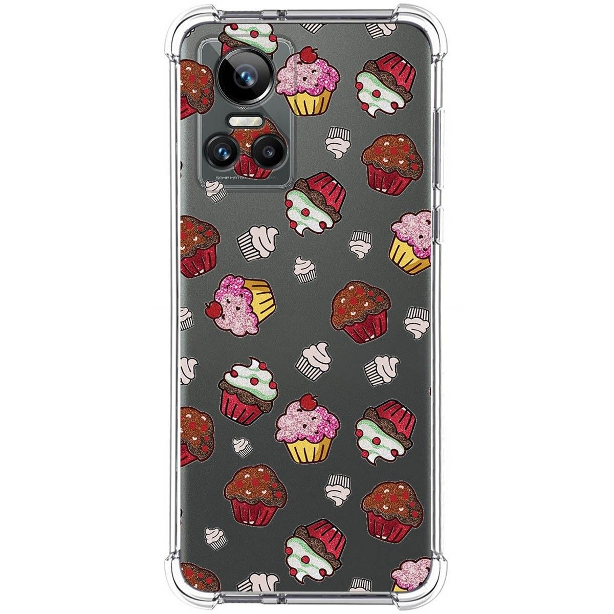 Funda Silicona Antigolpes para Realme GT Neo 3 5G diseño Muffins Dibujos
