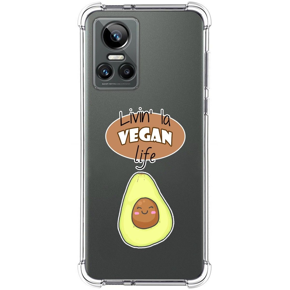 Funda Silicona Antigolpes para Realme GT Neo 3 5G diseño Vegan Life Dibujos