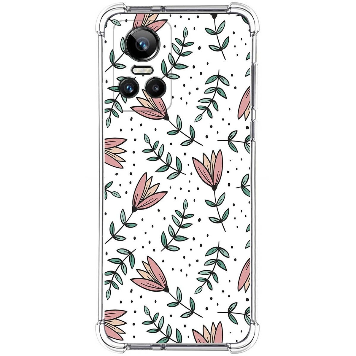 Funda Silicona Antigolpes para Realme GT Neo 3 5G diseño Flores 01 Dibujos