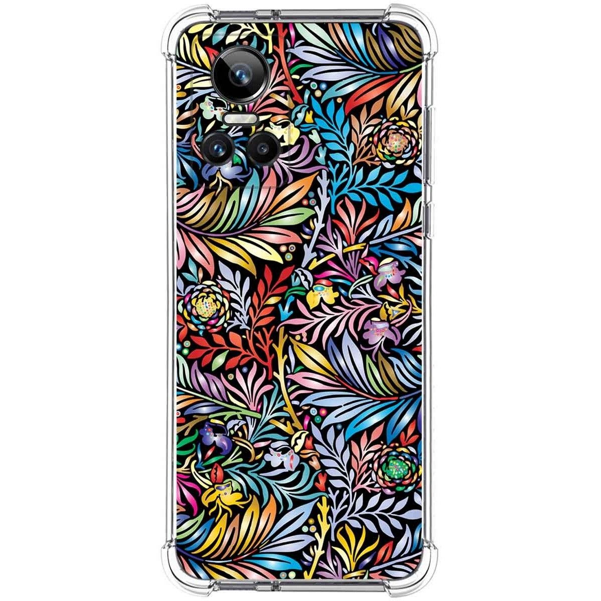 Funda Silicona Antigolpes para Realme GT Neo 3 5G diseño Flores 04 Dibujos