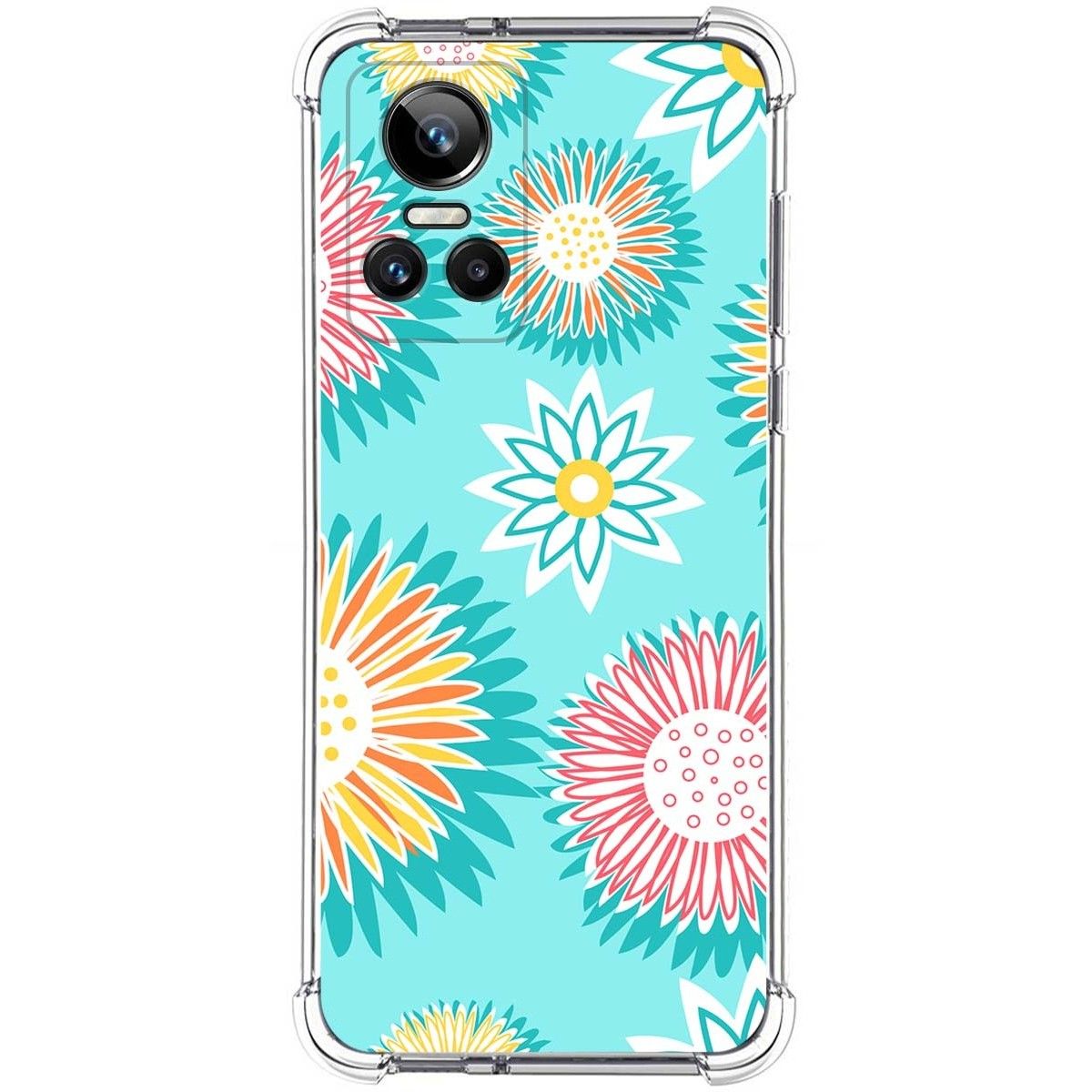 Funda Silicona Antigolpes para Realme GT Neo 3 5G diseño Flores 05 Dibujos