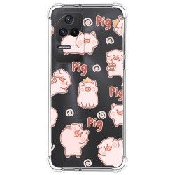 Funda Silicona Antigolpes para Xiaomi Poco F4 5G diseño Cerdos Dibujos