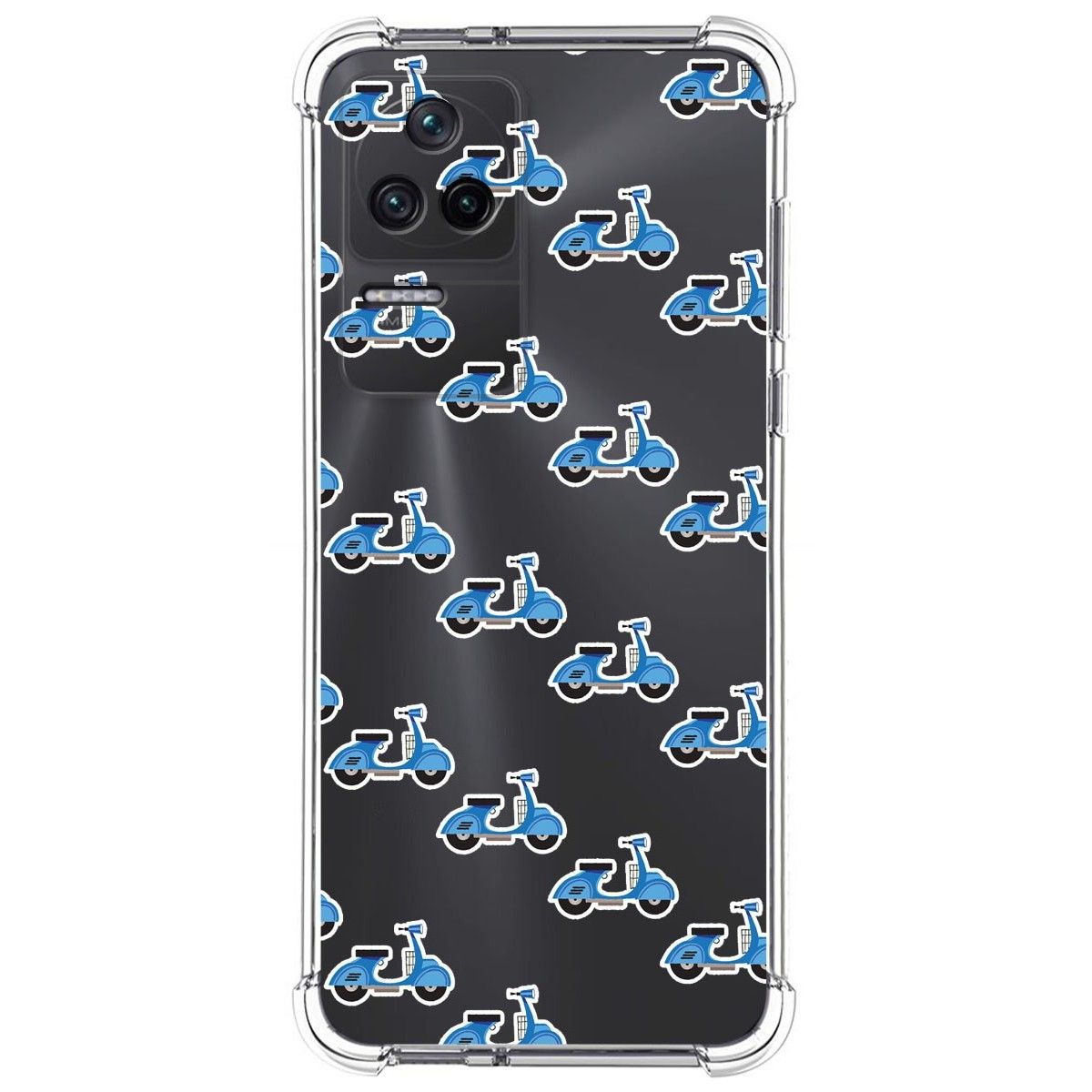 Funda Silicona Antigolpes para Xiaomi Poco F4 5G diseño Scooter Dibujos