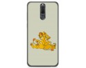 Funda Gel Tpu para Huawei Mate 10 Lite Diseño Leones Dibujos