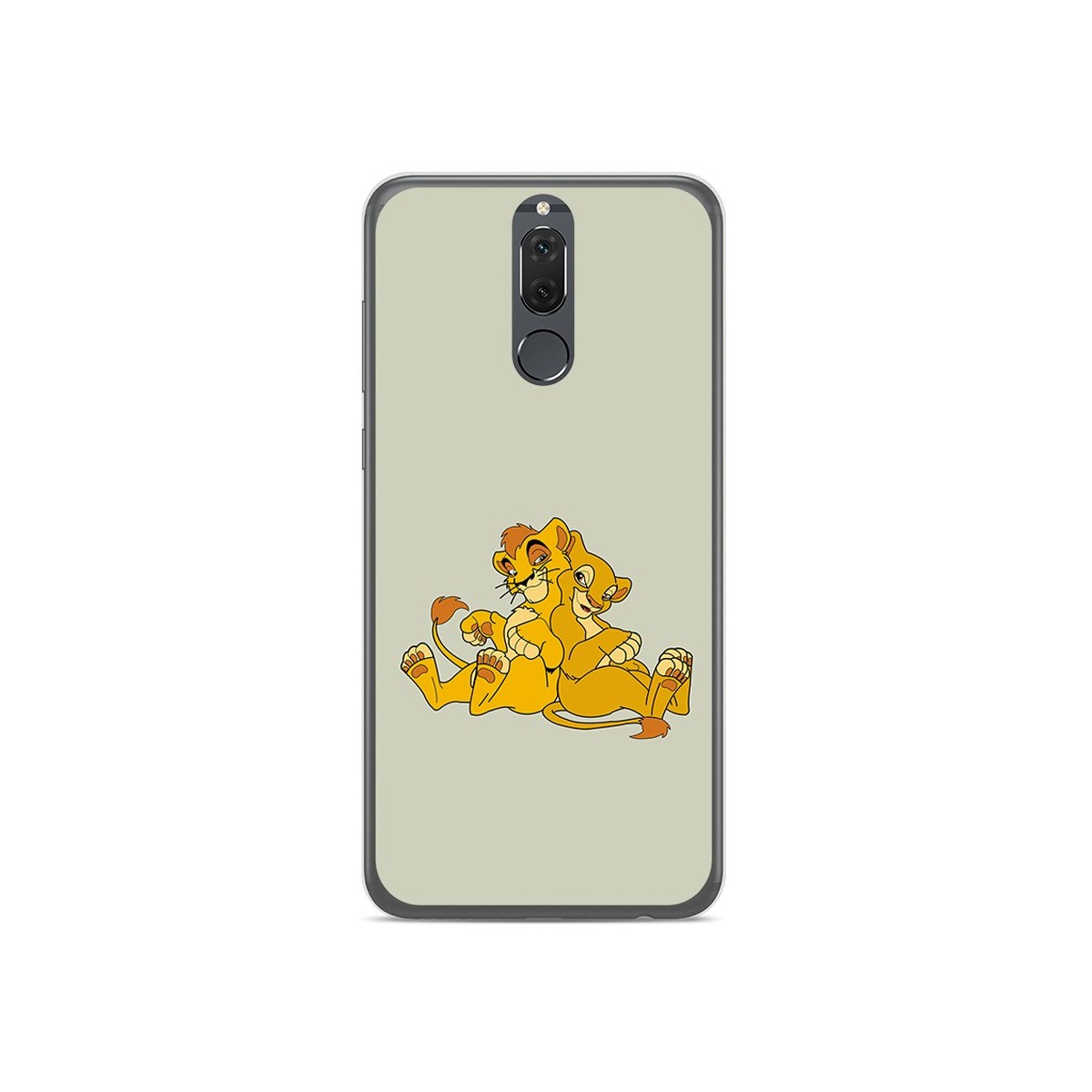 Funda Gel Tpu para Huawei Mate 10 Lite Diseño Leones Dibujos