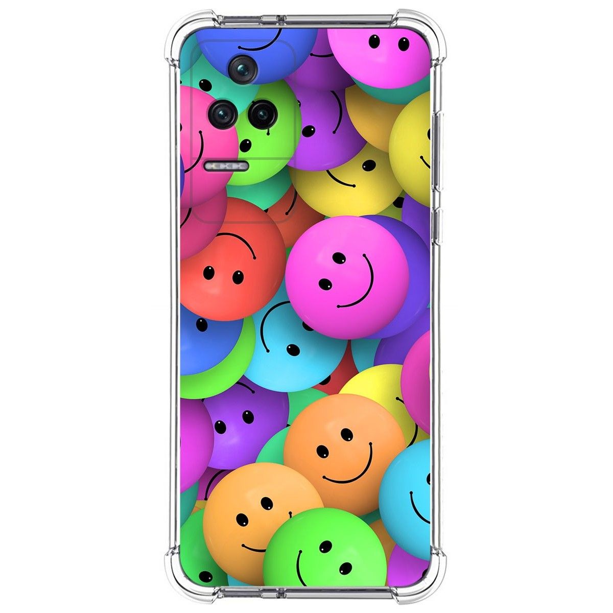 Funda Silicona Antigolpes para Xiaomi Poco F4 5G diseño Smile Dibujos