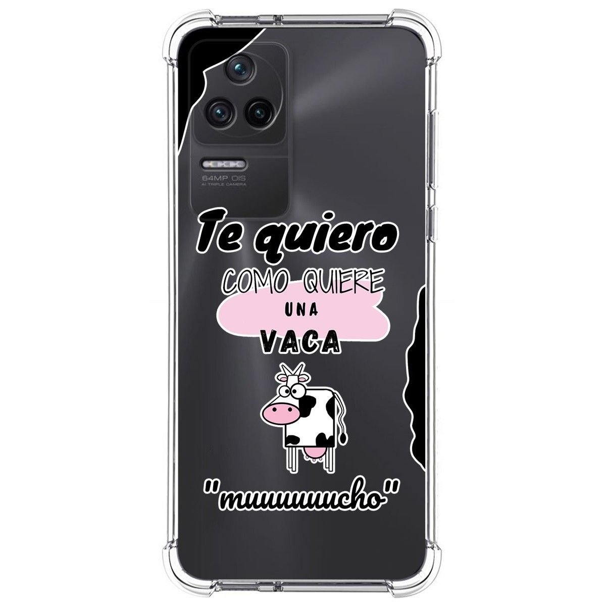 Funda Silicona Antigolpes para Xiaomi Poco F4 5G diseño Vaca Dibujos
