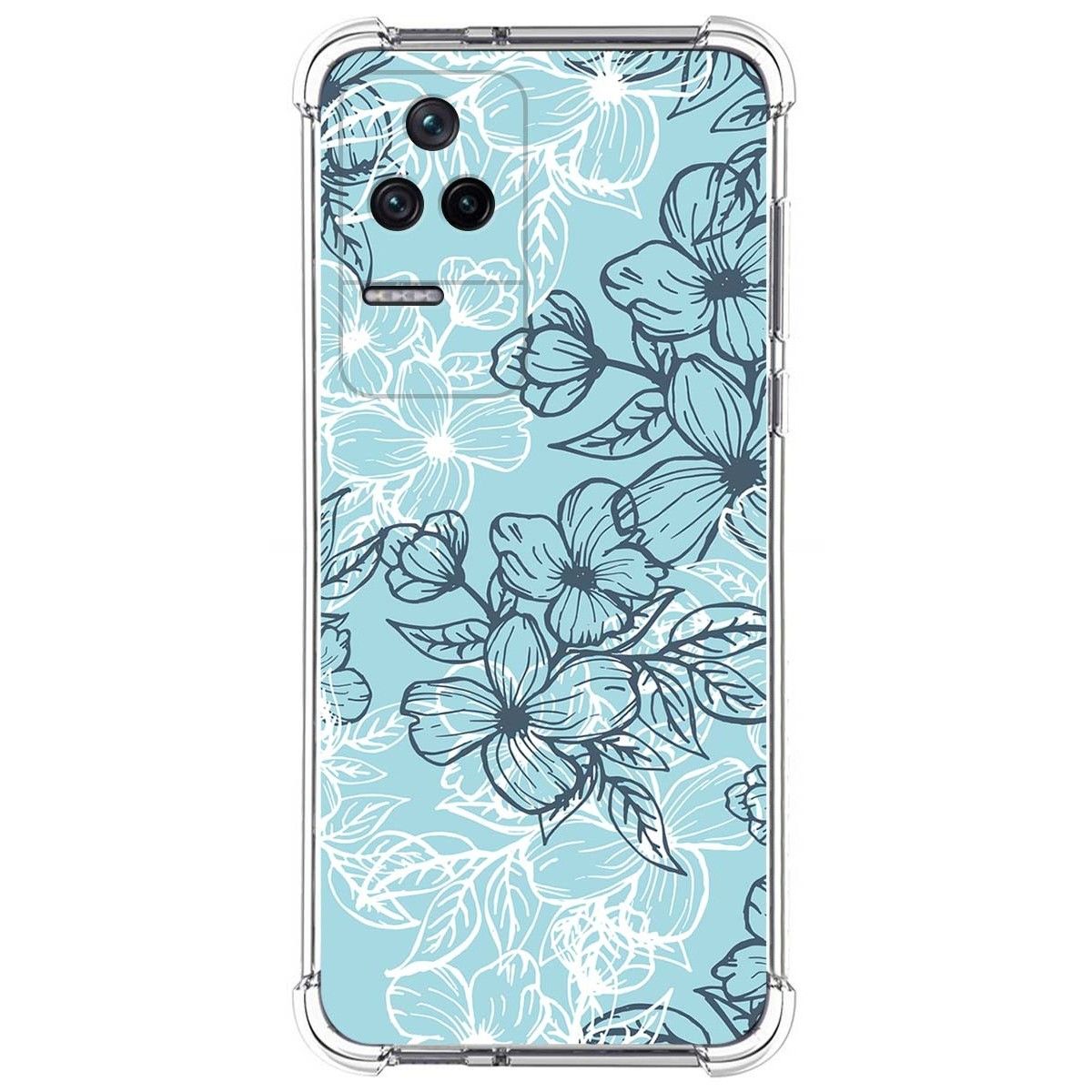 Funda Silicona Antigolpes para Xiaomi Poco F4 5G diseño Flores 03 Dibujos