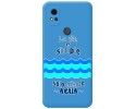 Funda Silicona Líquida Azul para ZTE Blade A31 diseño Agua Dibujos