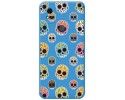 Funda Silicona Líquida Azul para ZTE Blade A31 diseño Catrina Dibujos