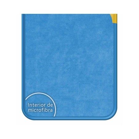 Funda Silicona Líquida Azul para ZTE Blade A31 diseño Mujer Escalada Dibujos